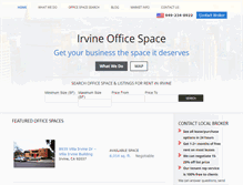 Tablet Screenshot of irvineofficespace.net